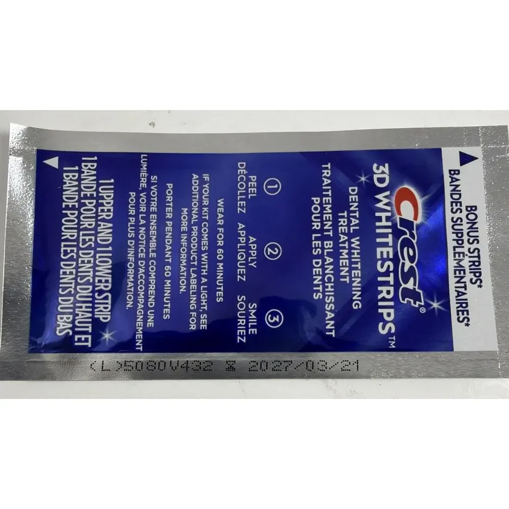 30 Lvls 19 Crest 3D Whitestrips Prof Effect Whitening Treatments Exp 2026 & 2027